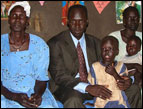 Abraham Deng and his family