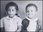Sandra and Andrae as kids