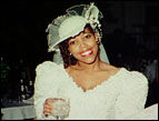 Dionne on her wedding day
